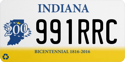 IN license plate 991RRC