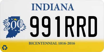 IN license plate 991RRD