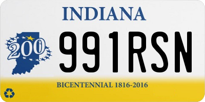 IN license plate 991RSN
