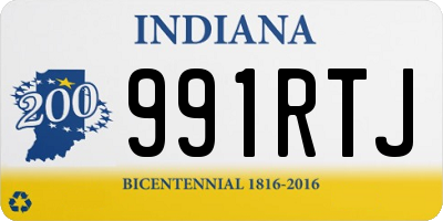 IN license plate 991RTJ