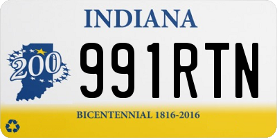 IN license plate 991RTN