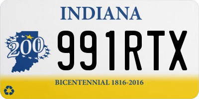 IN license plate 991RTX