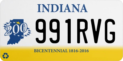 IN license plate 991RVG