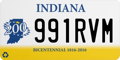 IN license plate 991RVM