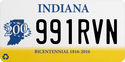 IN license plate 991RVN