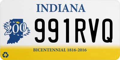 IN license plate 991RVQ