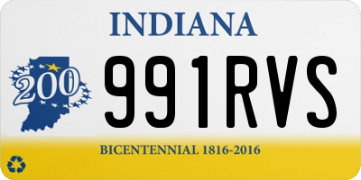 IN license plate 991RVS