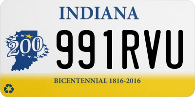 IN license plate 991RVU