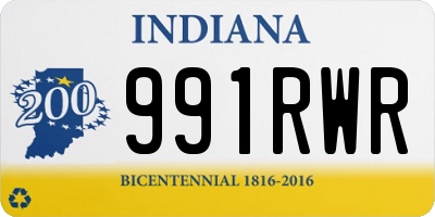 IN license plate 991RWR