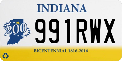 IN license plate 991RWX