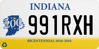 IN license plate 991RXH