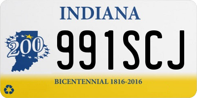 IN license plate 991SCJ