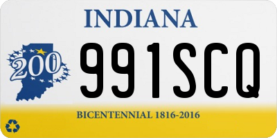 IN license plate 991SCQ