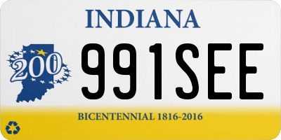 IN license plate 991SEE