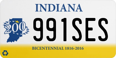 IN license plate 991SES