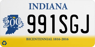 IN license plate 991SGJ