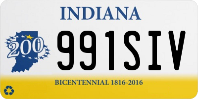 IN license plate 991SIV