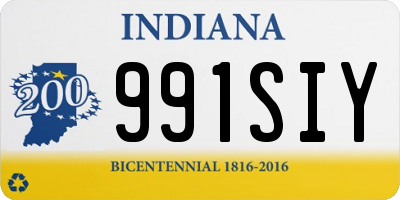 IN license plate 991SIY