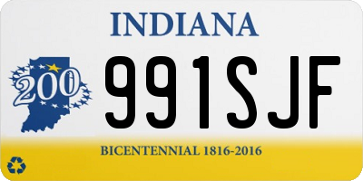 IN license plate 991SJF