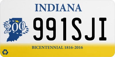 IN license plate 991SJI