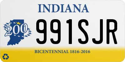 IN license plate 991SJR