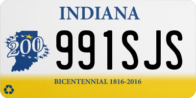 IN license plate 991SJS