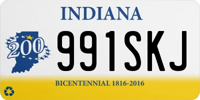 IN license plate 991SKJ