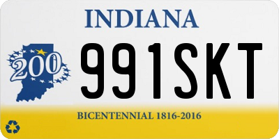 IN license plate 991SKT