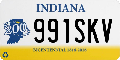 IN license plate 991SKV