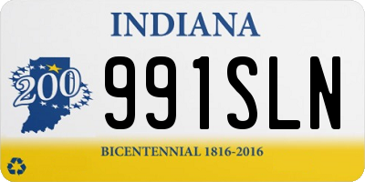 IN license plate 991SLN