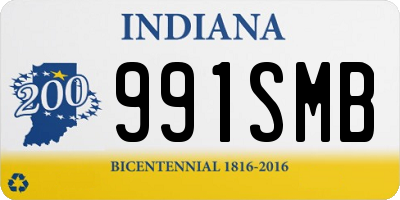 IN license plate 991SMB