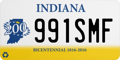 IN license plate 991SMF