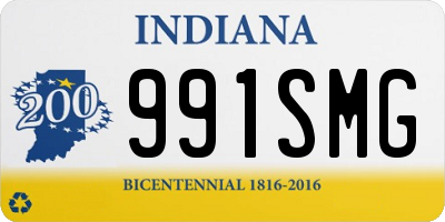 IN license plate 991SMG