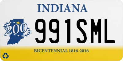 IN license plate 991SML