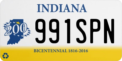 IN license plate 991SPN