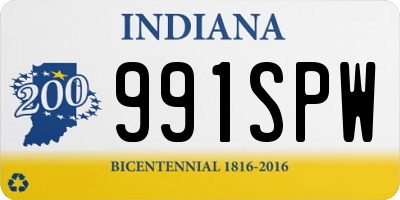 IN license plate 991SPW