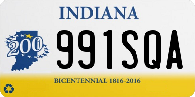 IN license plate 991SQA