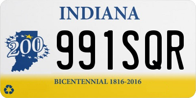 IN license plate 991SQR