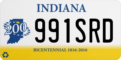 IN license plate 991SRD