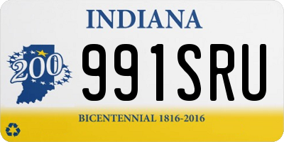 IN license plate 991SRU