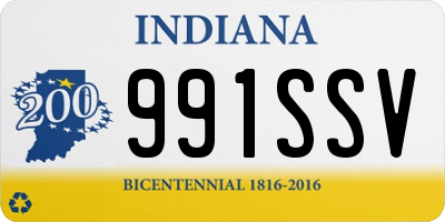 IN license plate 991SSV