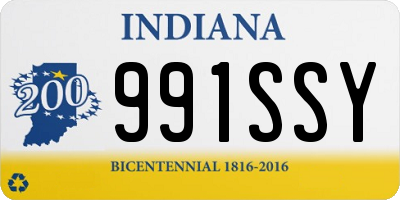 IN license plate 991SSY