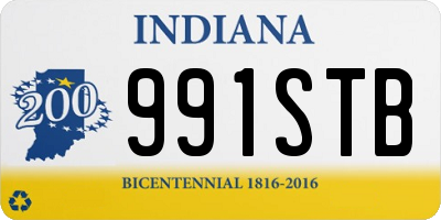 IN license plate 991STB