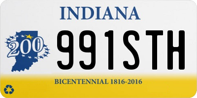 IN license plate 991STH