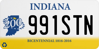 IN license plate 991STN