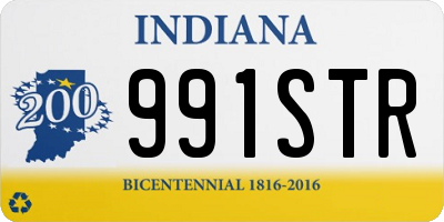 IN license plate 991STR