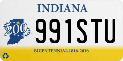 IN license plate 991STU