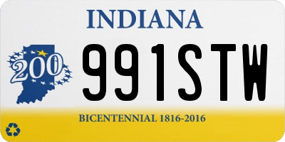 IN license plate 991STW