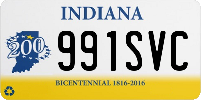 IN license plate 991SVC