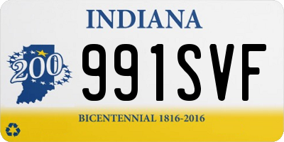 IN license plate 991SVF